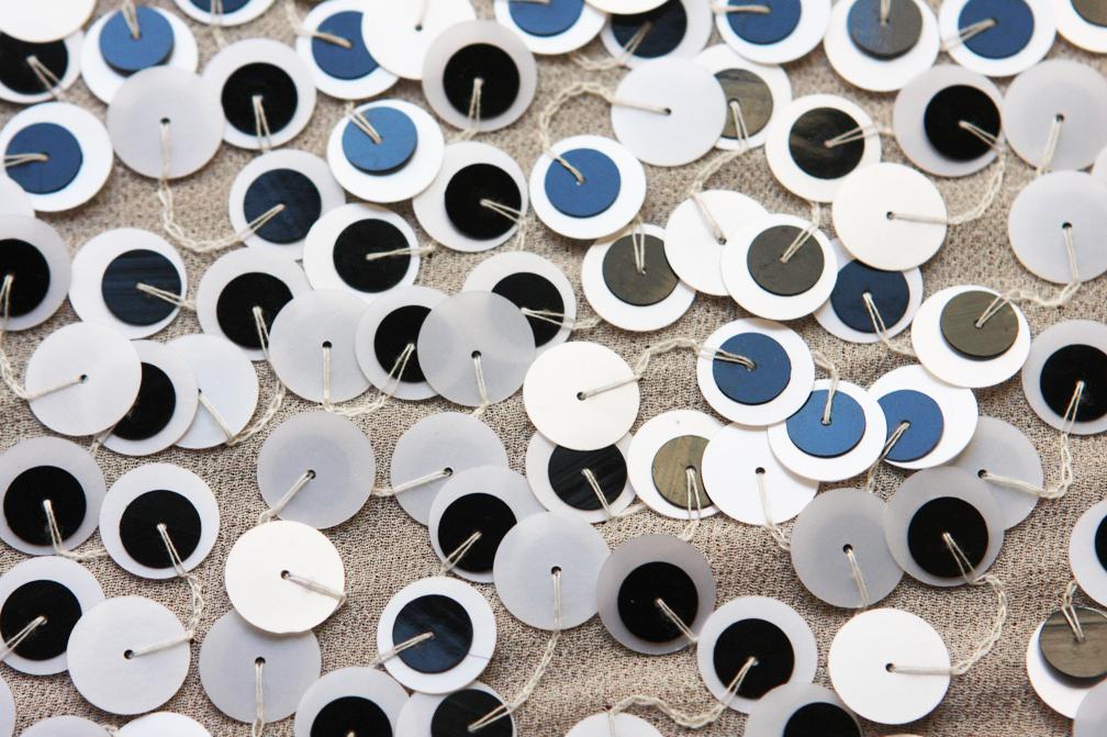 Sequins on Silk Chiffon2