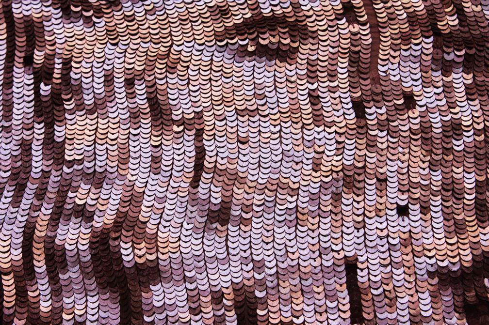 Sequins on Silk Chiffon1