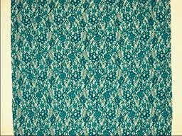 Peacock blue floral Stretch French Chantilly Lace