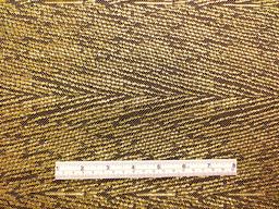 Single scallop gold metallic French Chantilly Lace