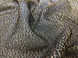 Novelty Metallic Tulle in Black and Gold