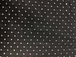 Metallic Point D'Sprit Net in Black and Silver