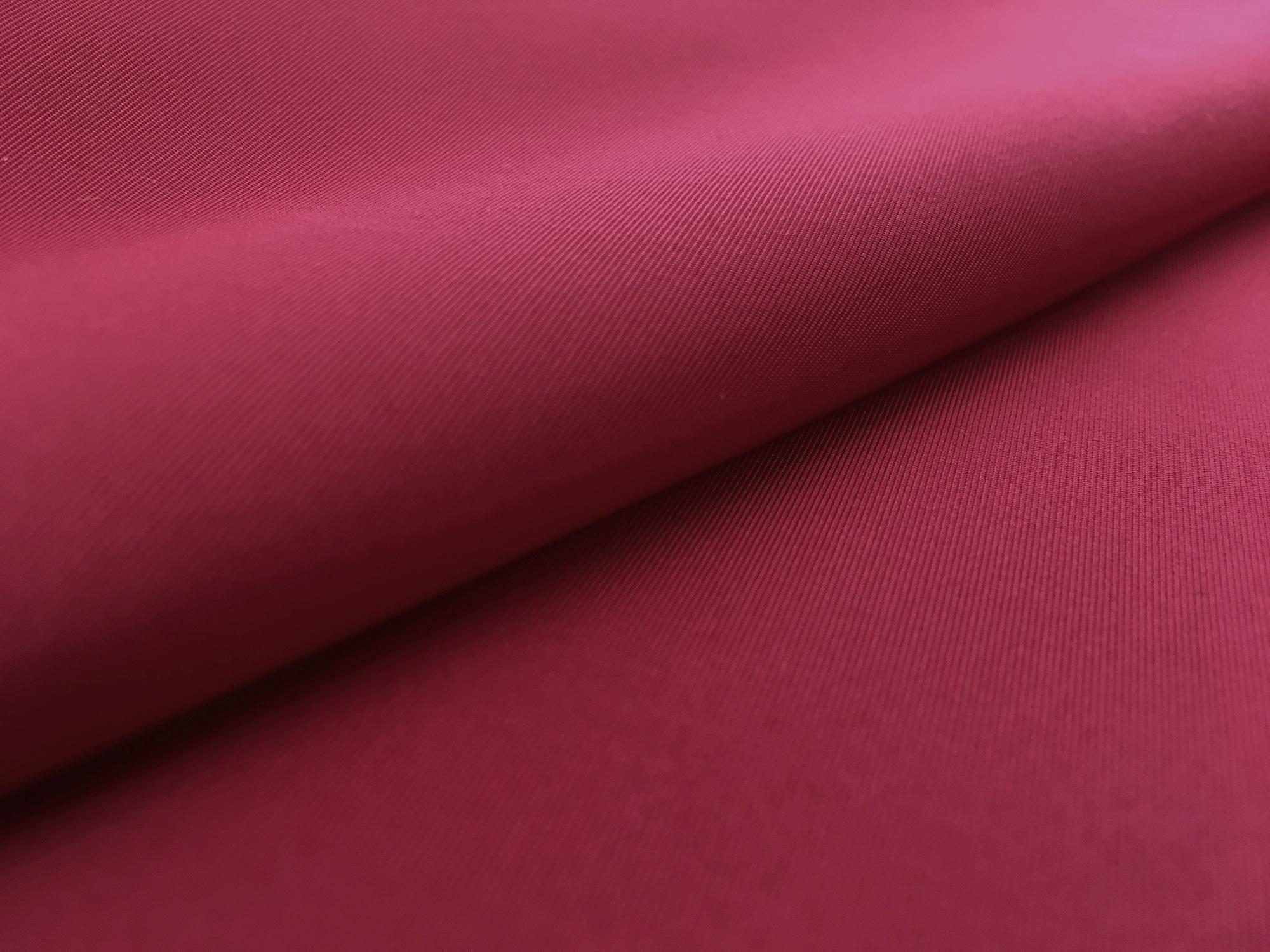 Silk Gros de Londres with a Bounce Finish in Wine