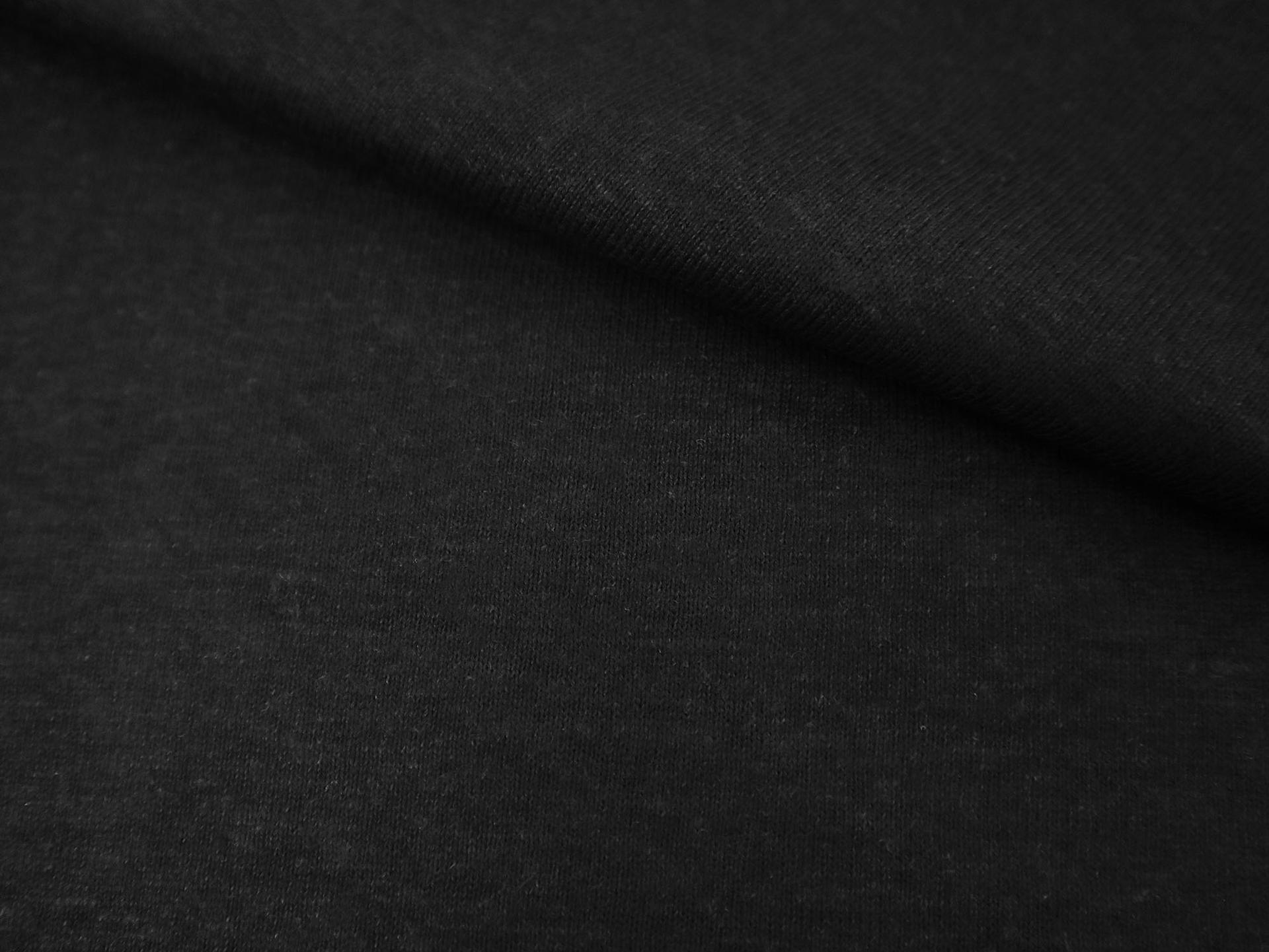 Hemp Organic Cotton Jersey in Black