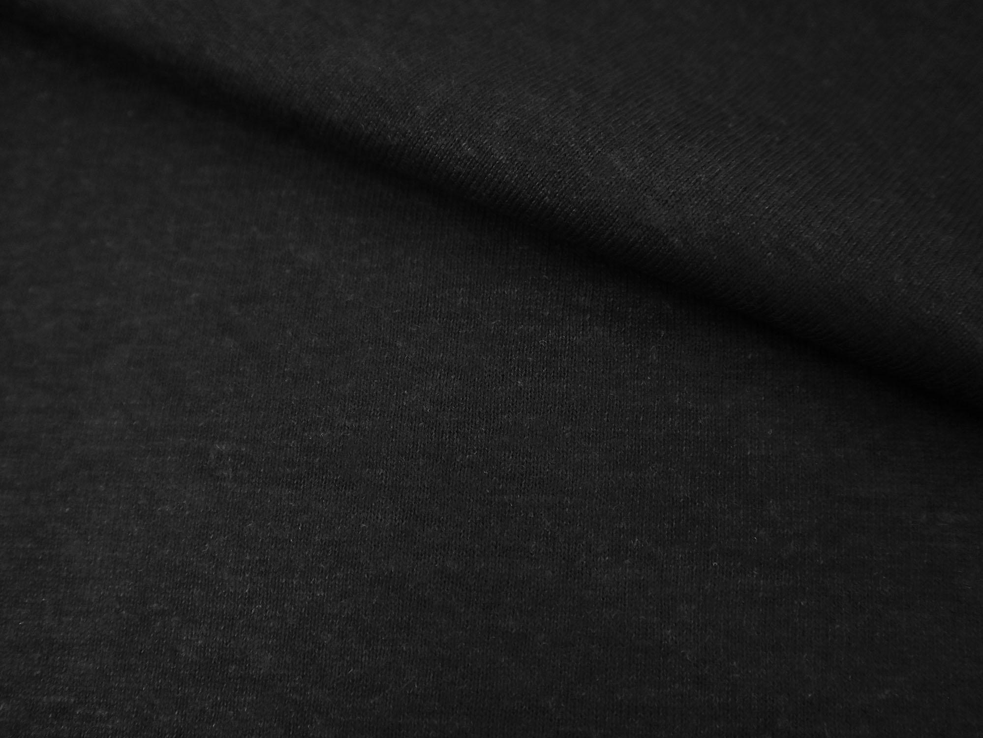 Hemp Organic Cotton Jersey in Black