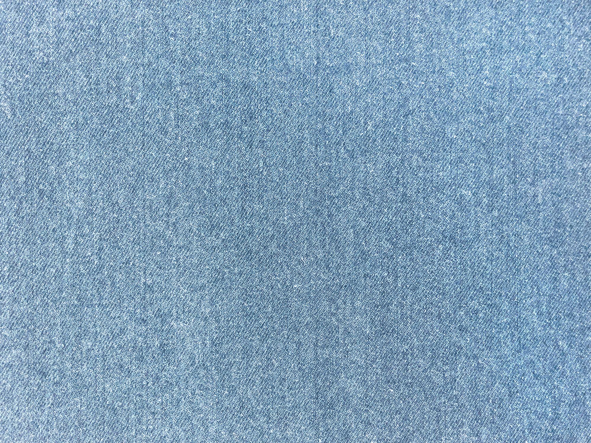 12 oz Washed Cotton Denim in Light Indigo