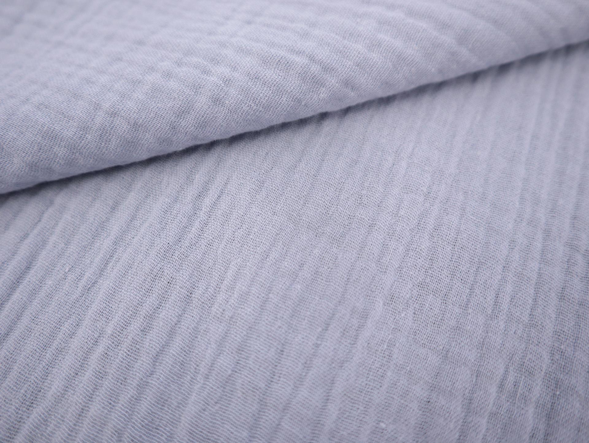 Cotton Double Gauze in Dusty Blue