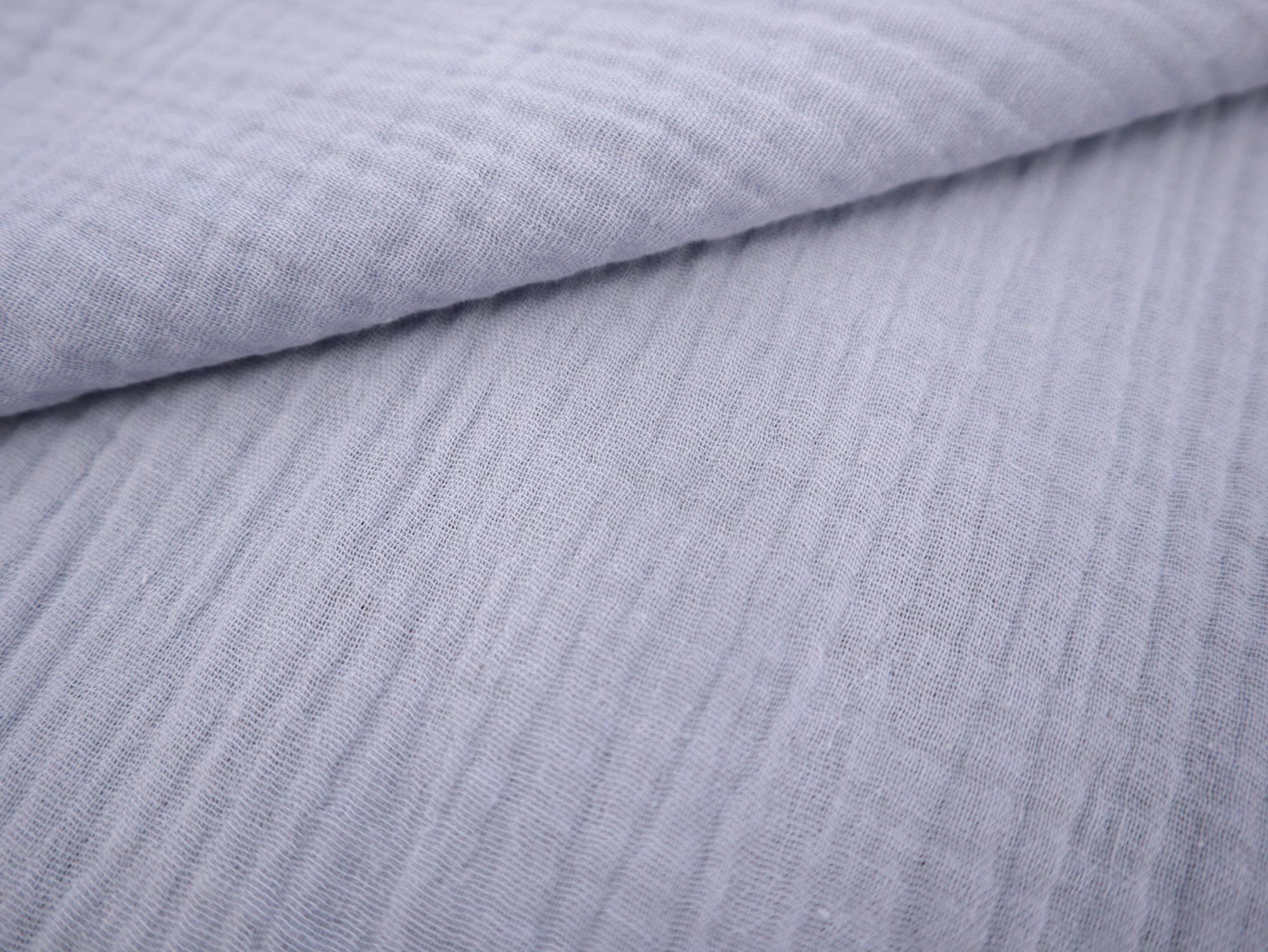Cotton Double Gauze in Dusty Blue