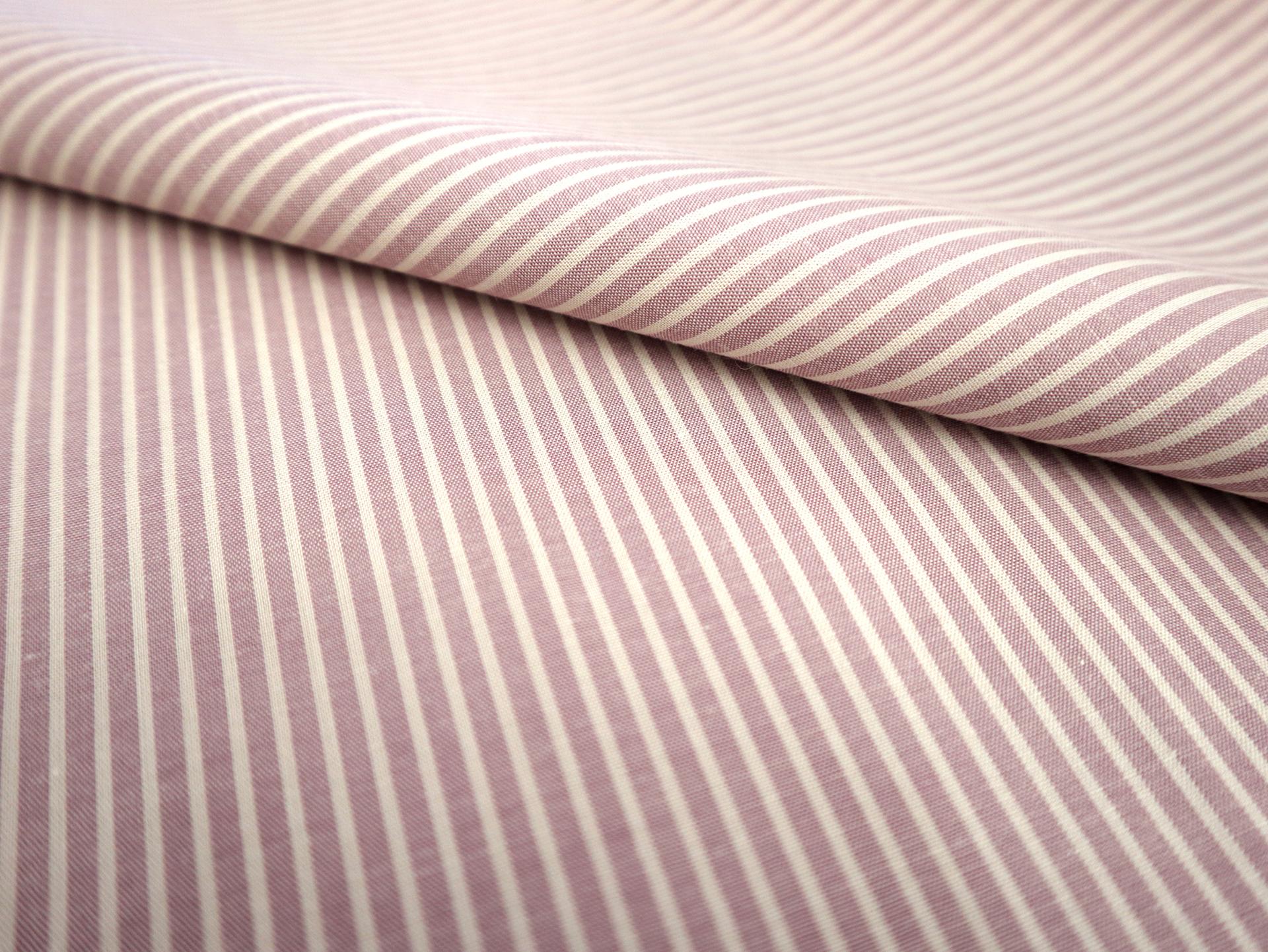 Japanese Cotton Broadcloth Stripe in Lilac