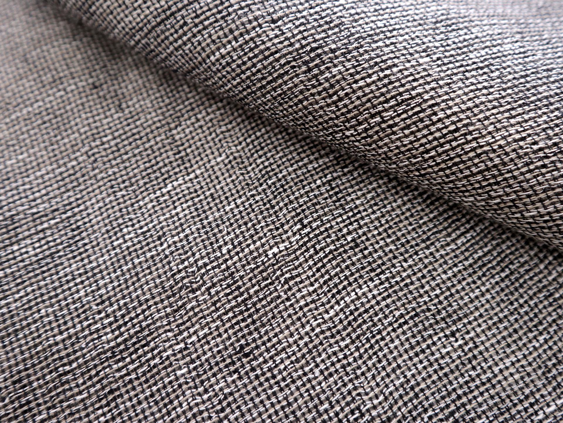 Two Toned Linen Mesh in Black, Beige, and White