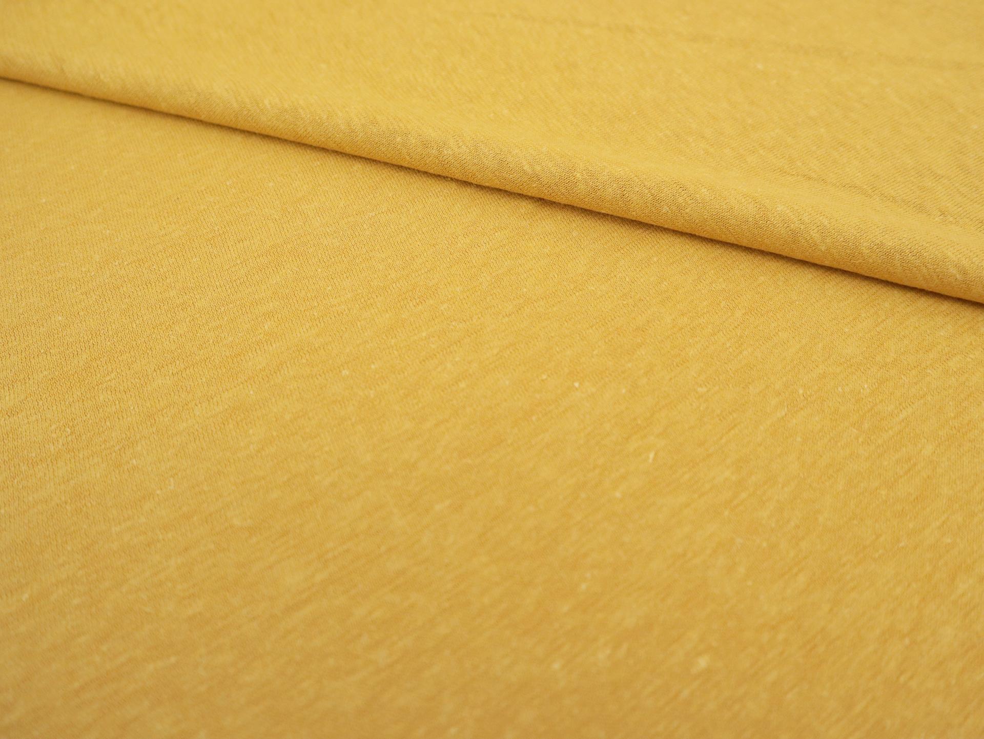 Organic Hemp & Cotton Jersey in Gold Nugget 