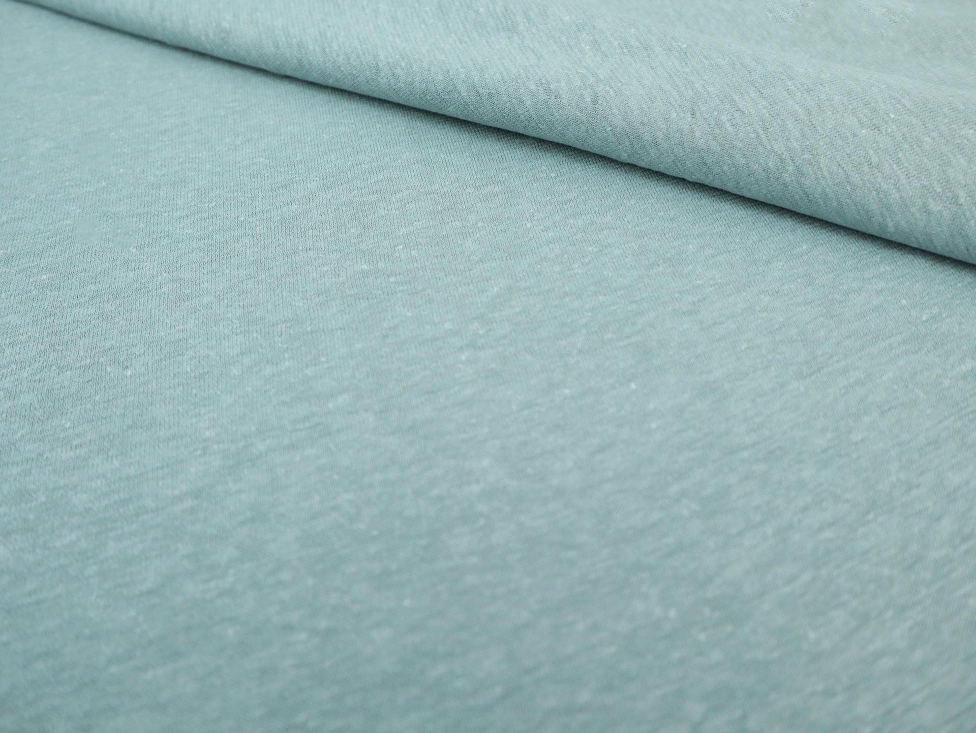Organic Hemp & Cotton Jersey in Mineral Blue