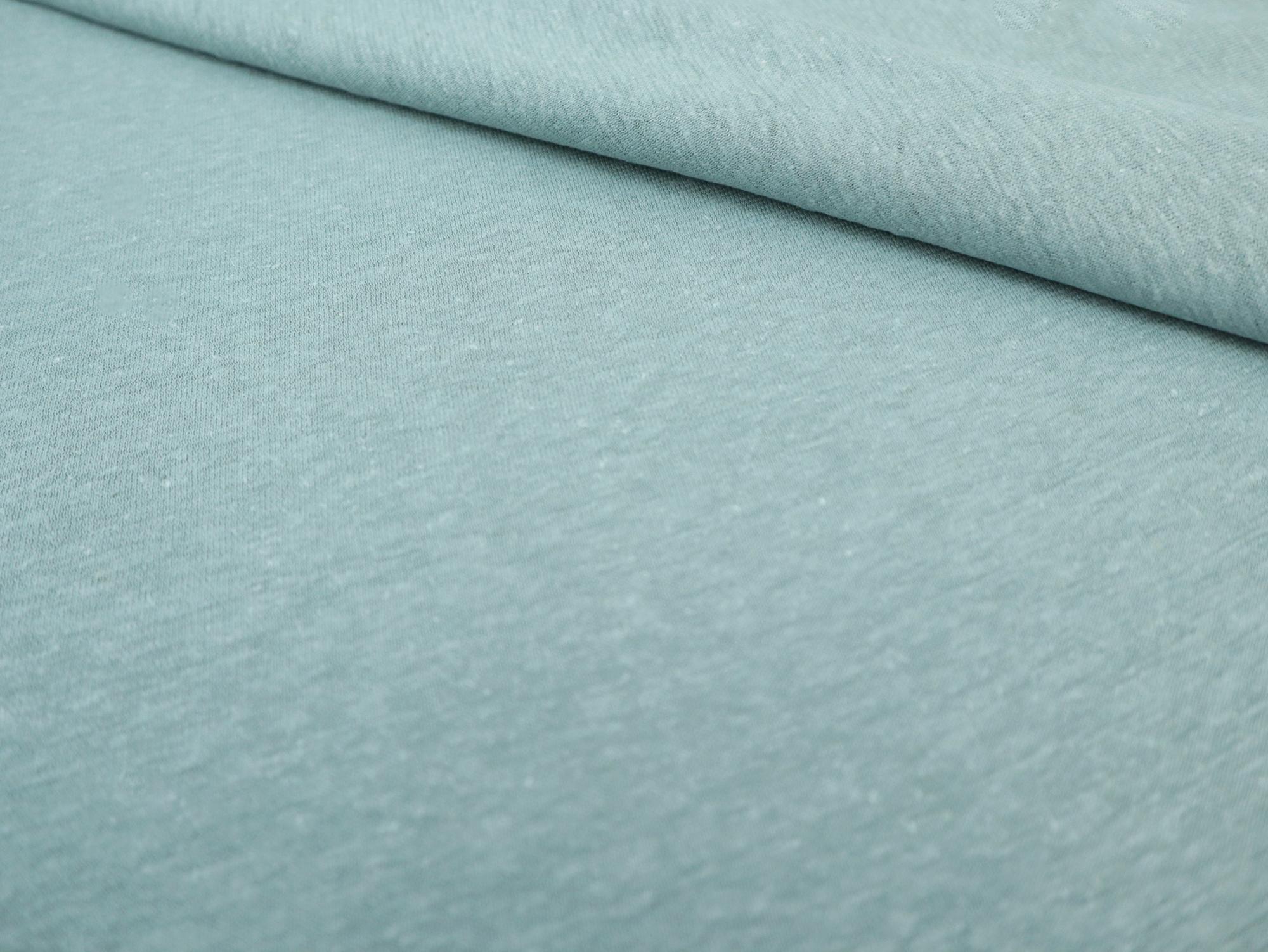Organic Hemp & Cotton Jersey in Mineral Blue