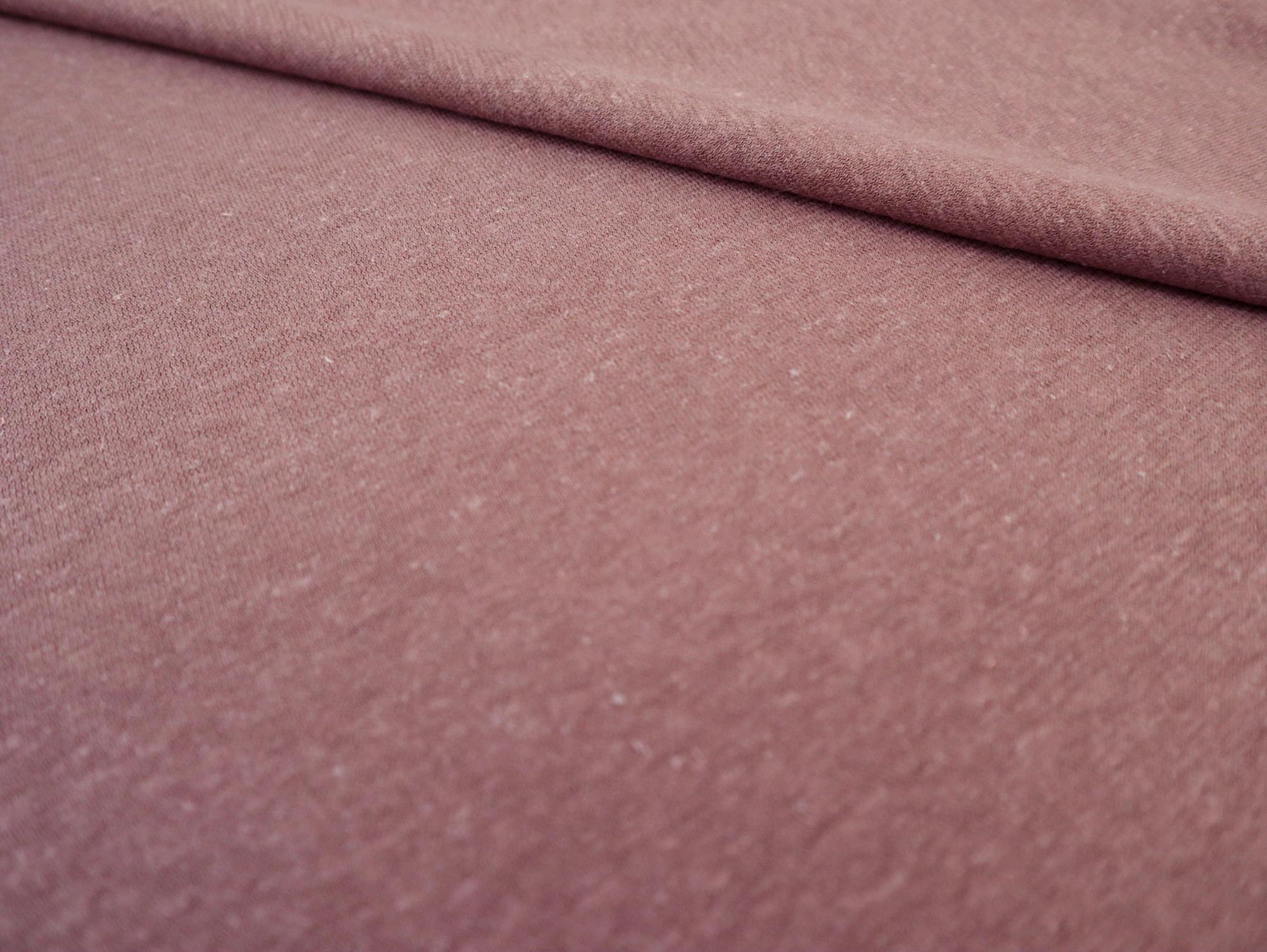 Organic Hemp & Cotton Jersey in Rose Brown