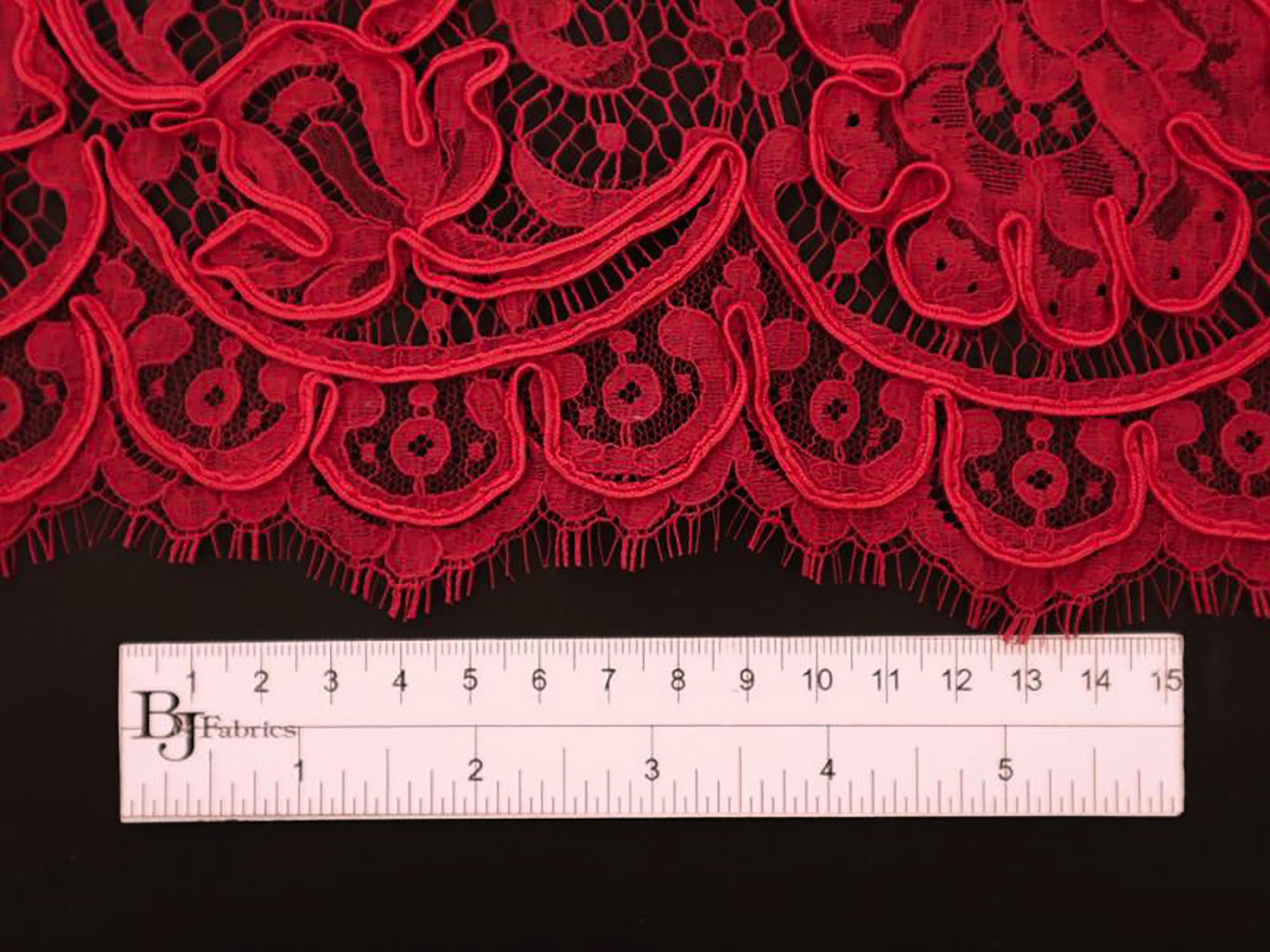 Soutaché Lace in Vermilion