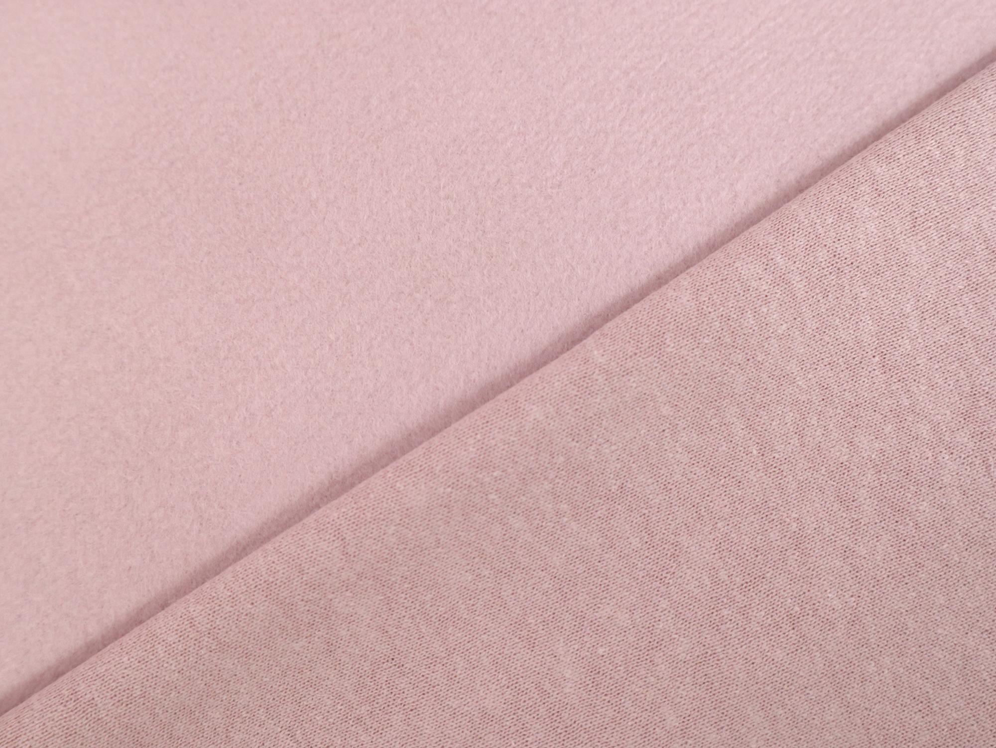 Hemp, Cotton & Bamboo Sweatshirt Fleece in Blush