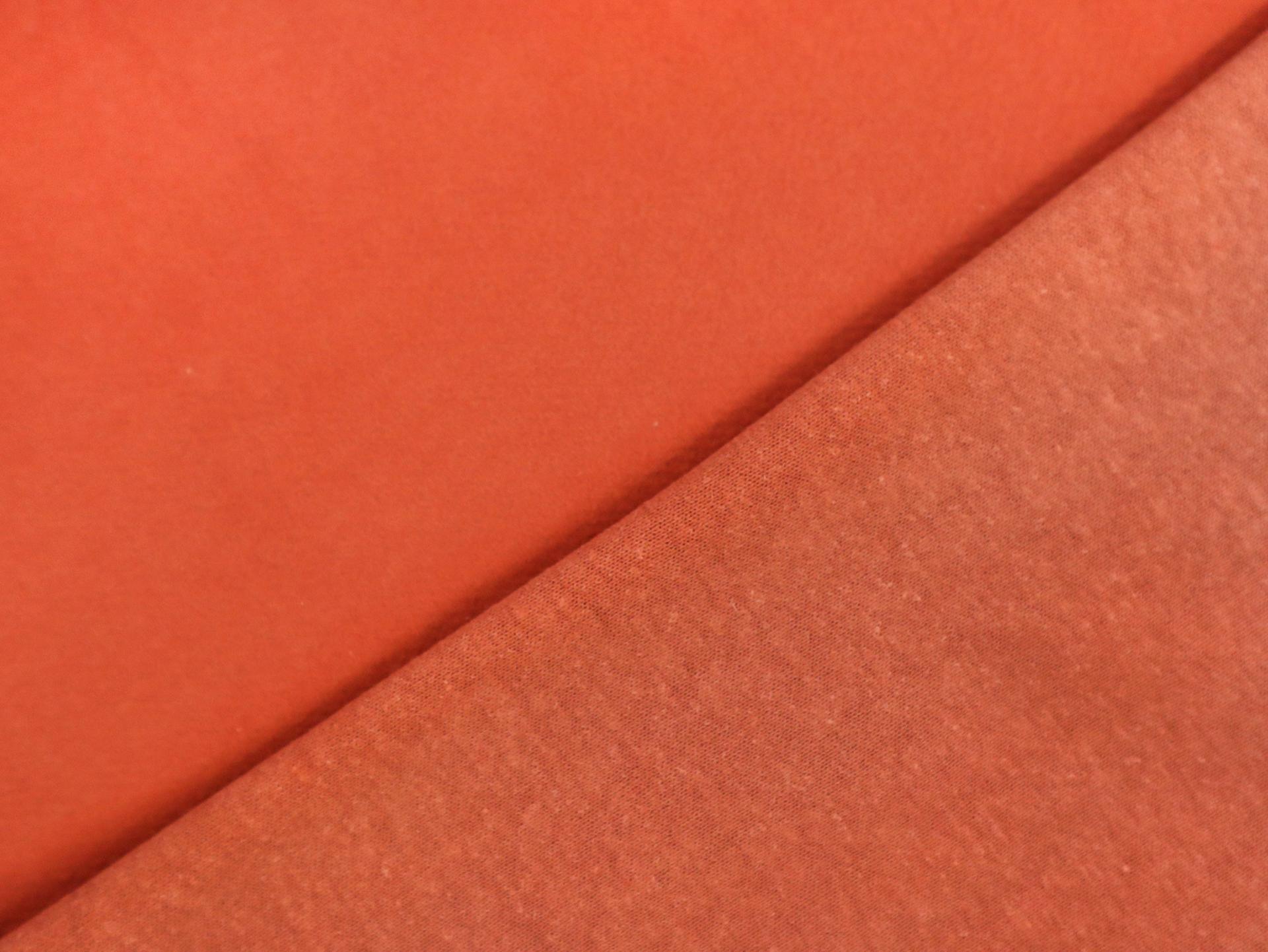 Hemp, Cotton & Bamboo Sweatshirt Fleece in Rust