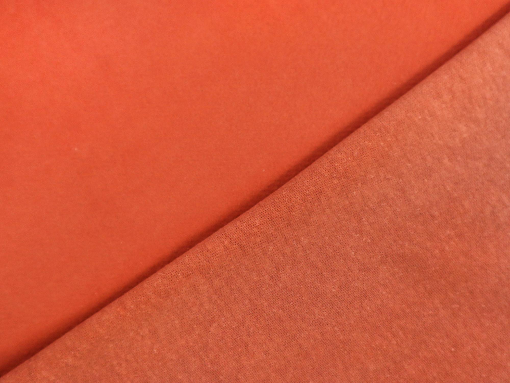 Hemp, Cotton & Bamboo Sweatshirt Fleece in Rust