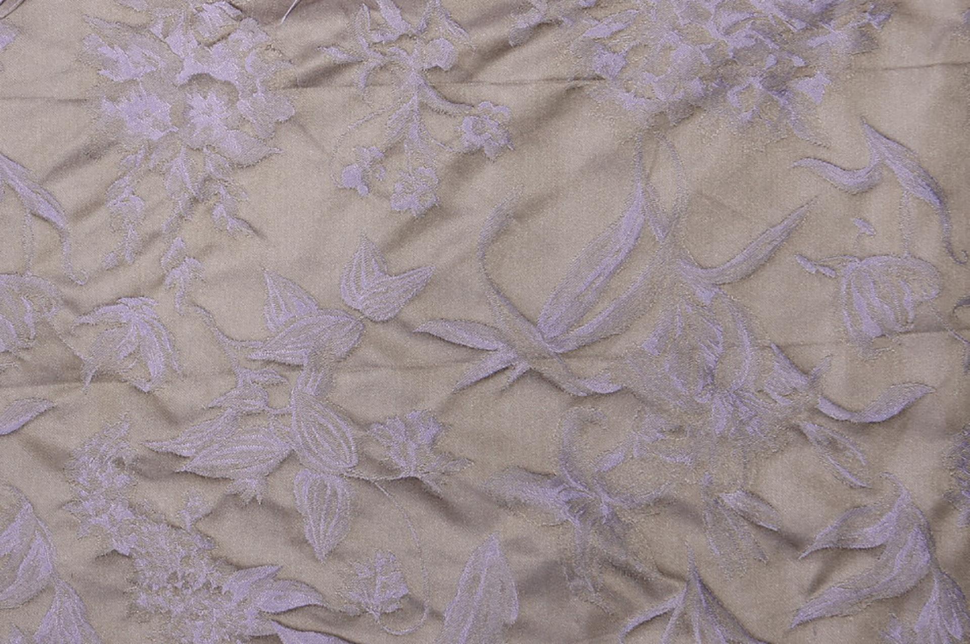 Silk Brocade with Floral Pattern