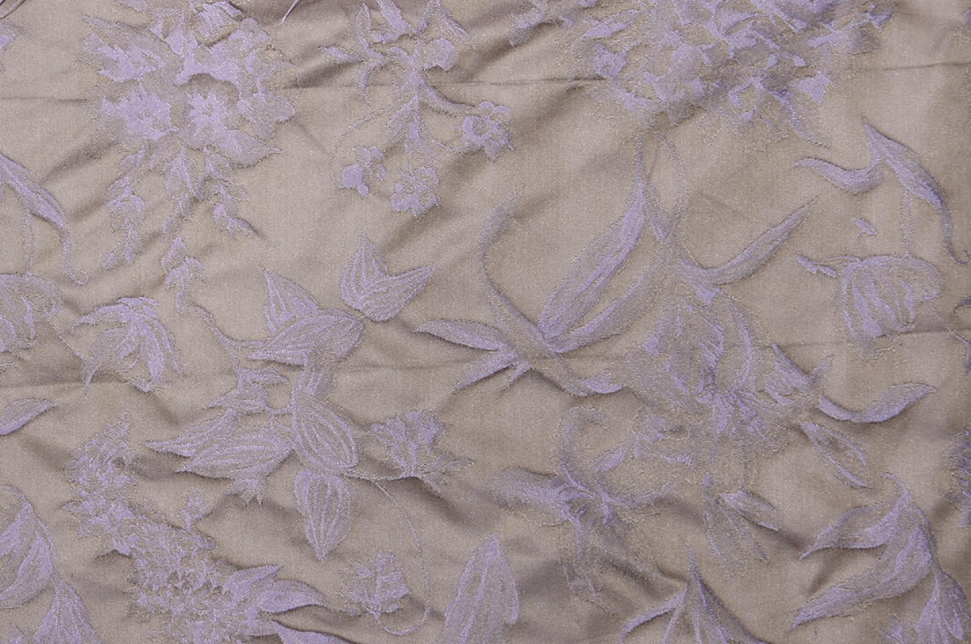 Silk Brocade with Floral Pattern