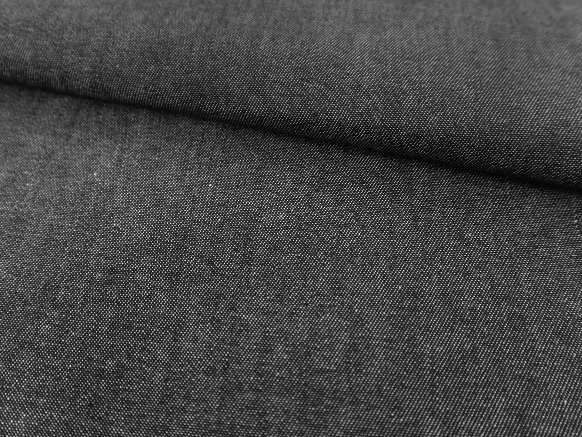 Soft Finish Cotton Denim in Black