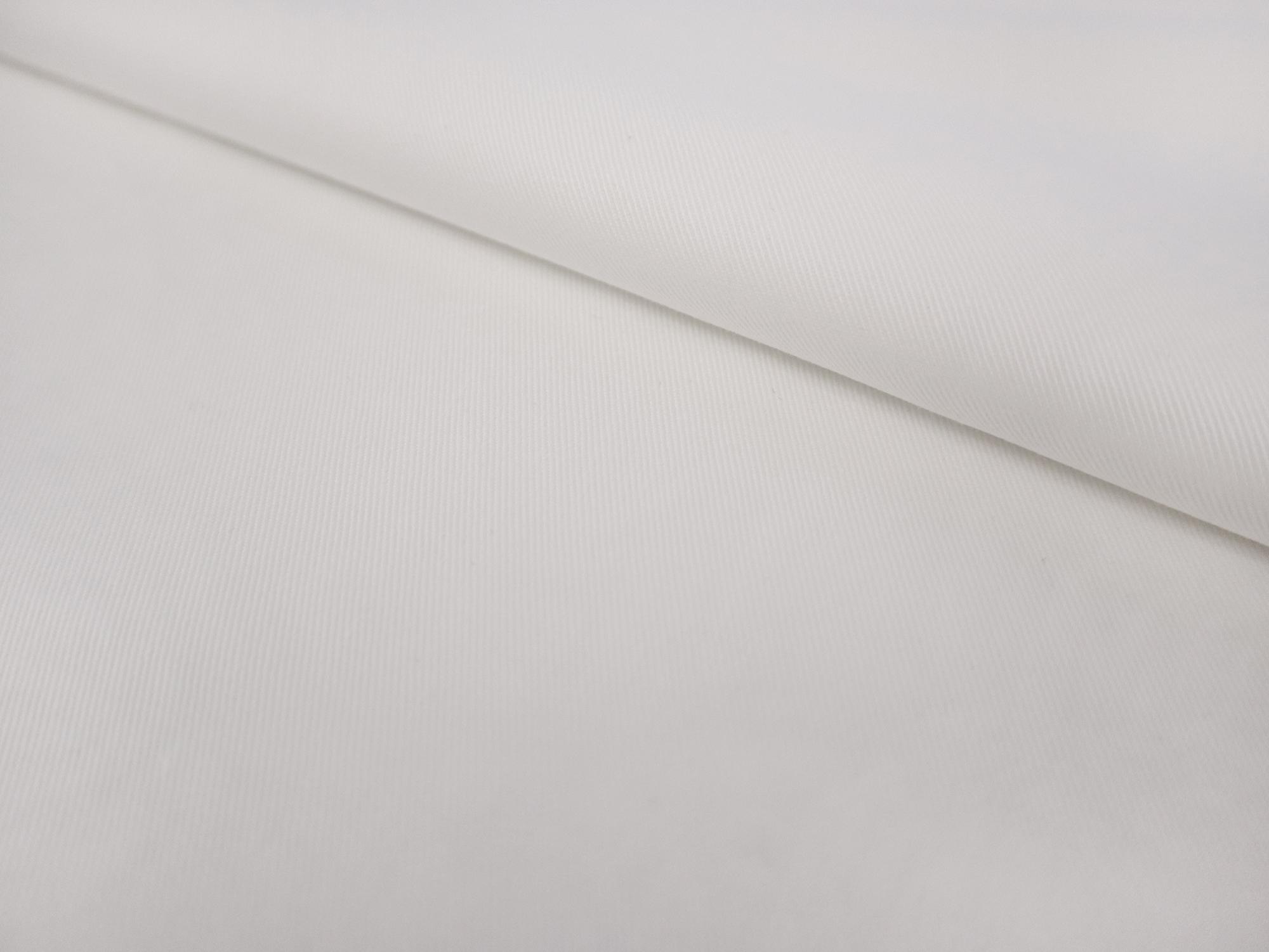 Japanese Recycled Poly Cotton Denim in White