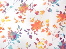 Linen with Floral Print