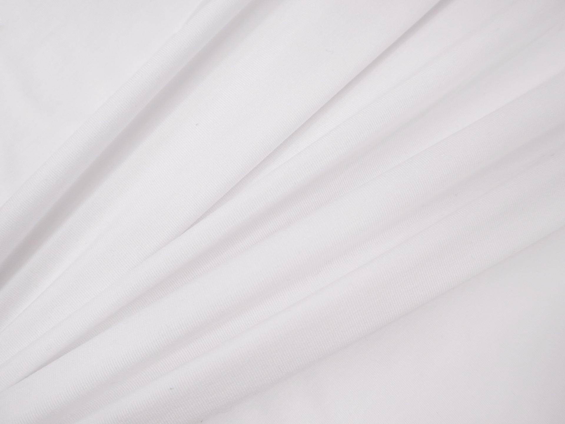 Anti-Pill Viscose Jersey in Snow White