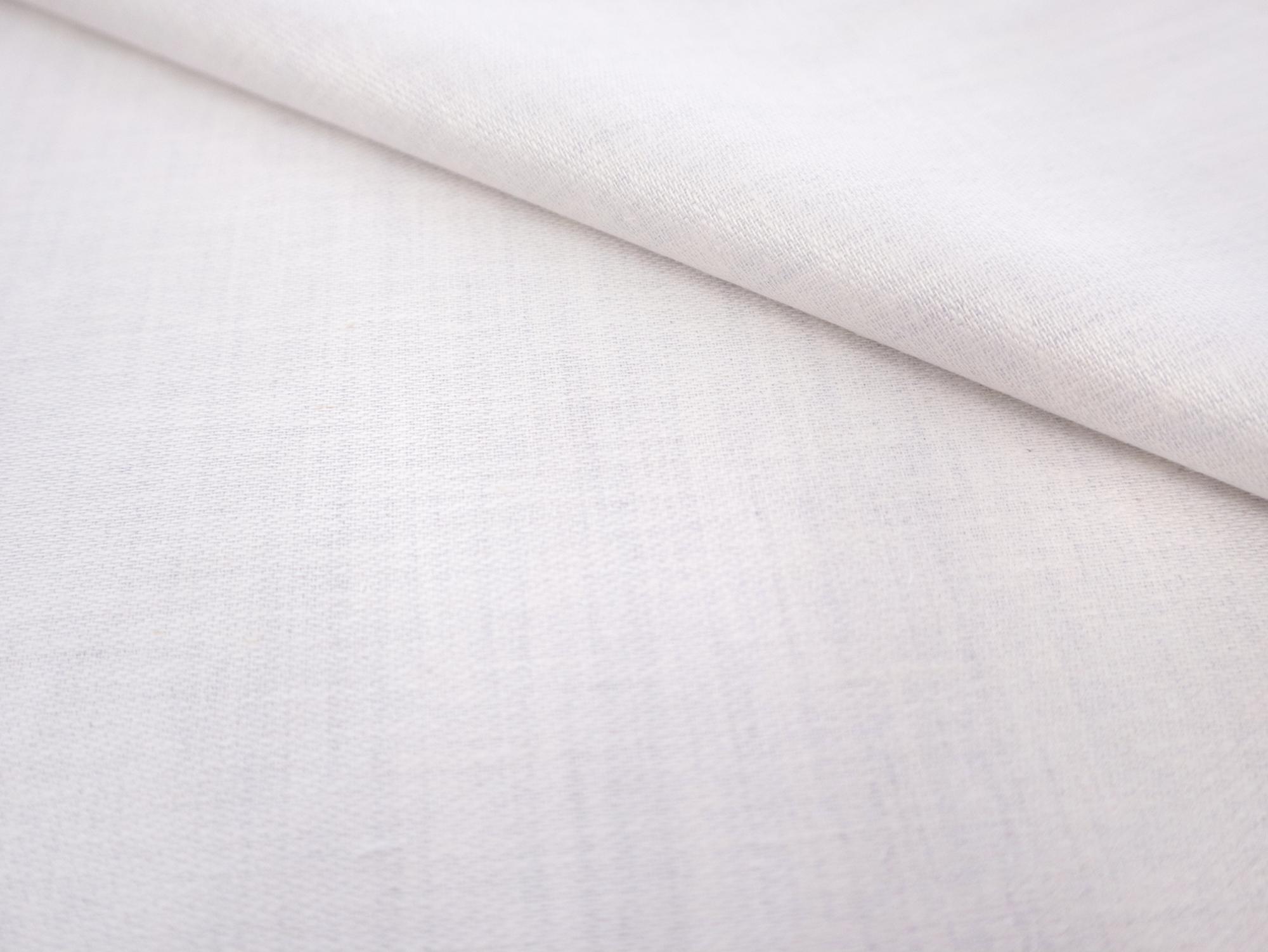 Cotton Blend Mercerized Twill in Ivory