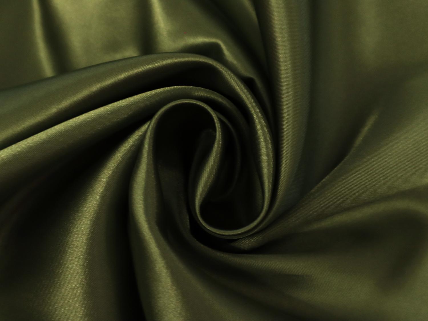 Satin Charmeuse in Apple Green