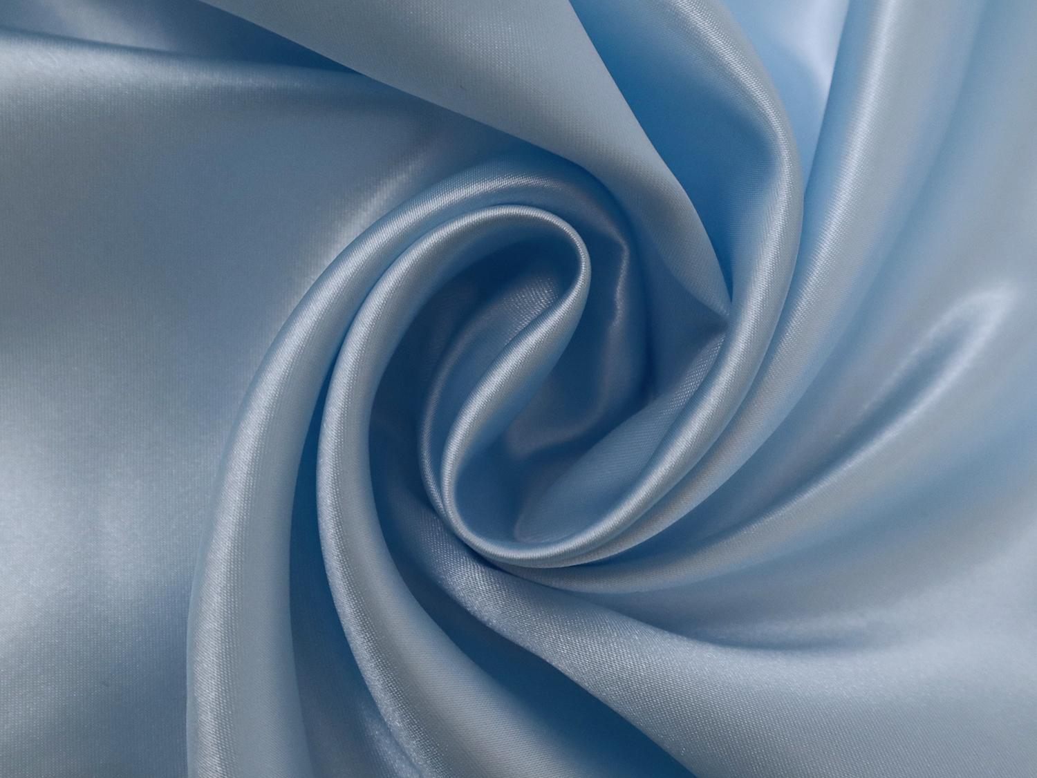 Satin Charmeuse in Baby Blue