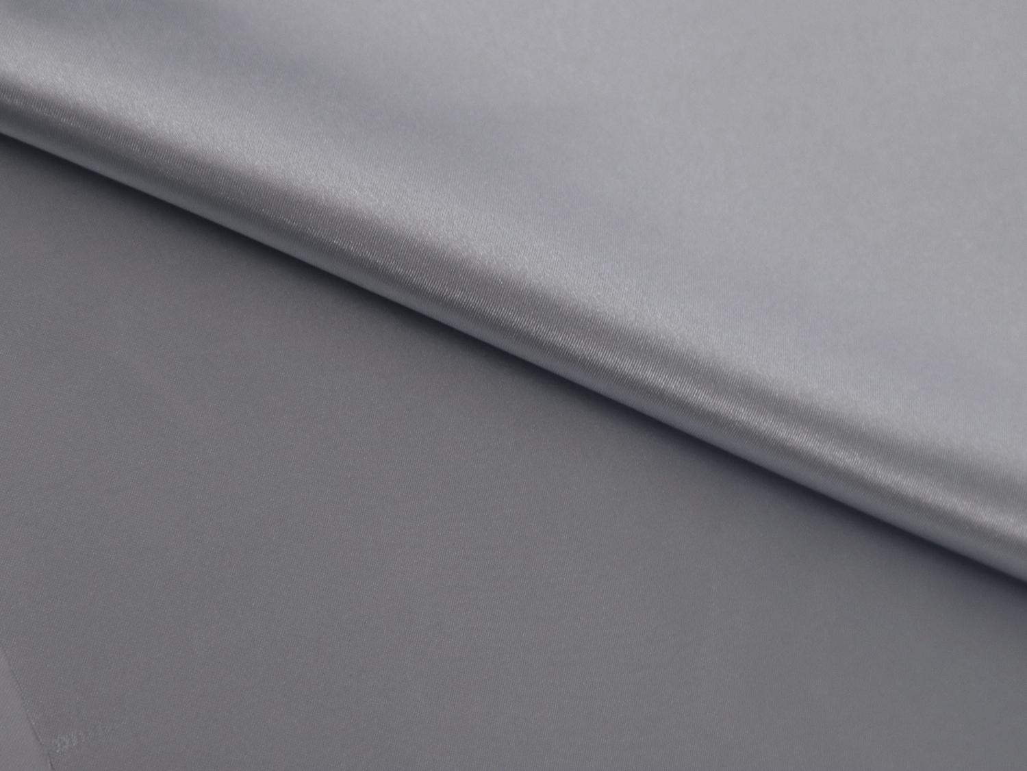 Satin Charmeuse in Steel Blue