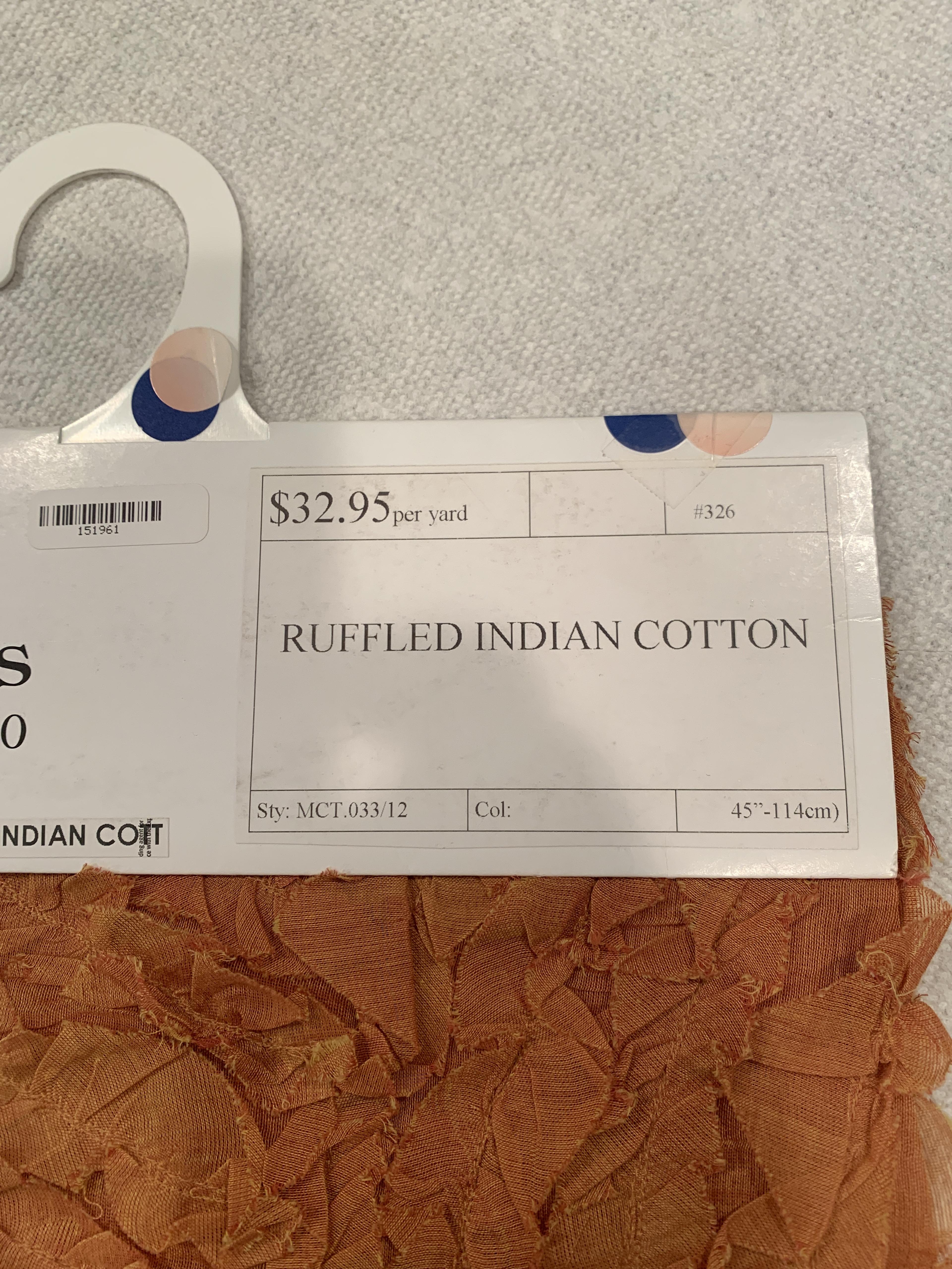 Scnp Ruffled Indian Cotton