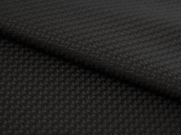 Italian Polyester Brocade with Chevrons in Black