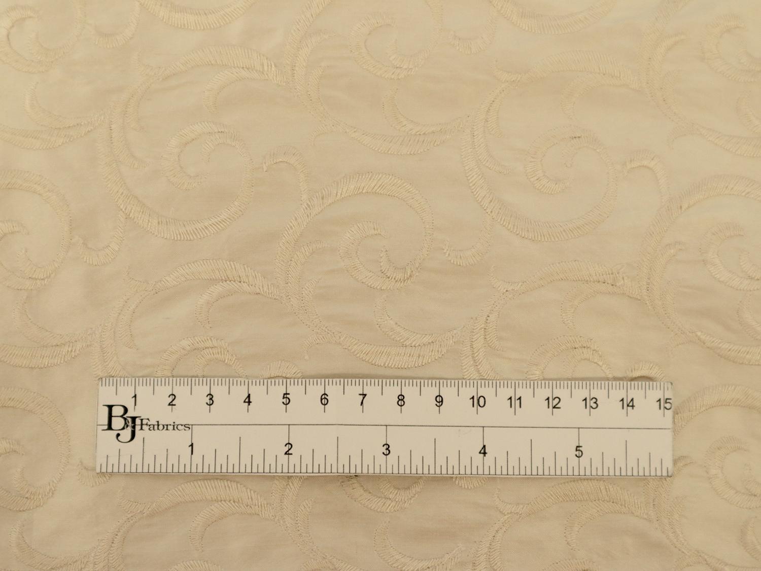 Embroidered Silk Shantung