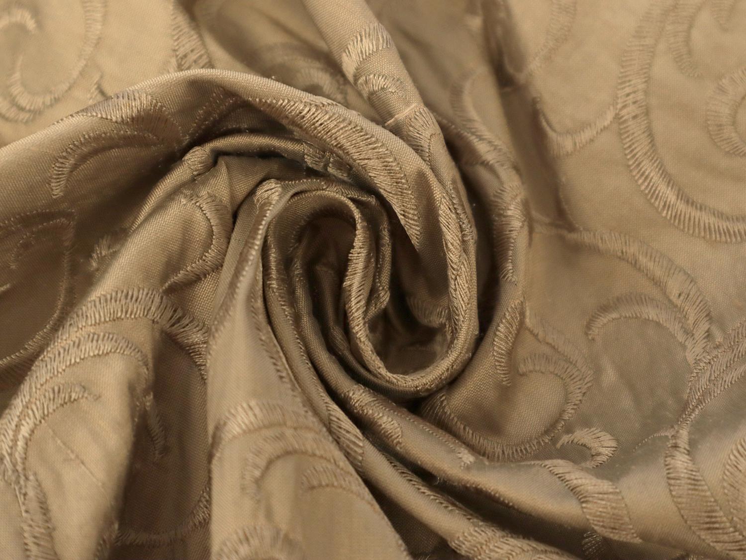 Embroidered Silk Shantung