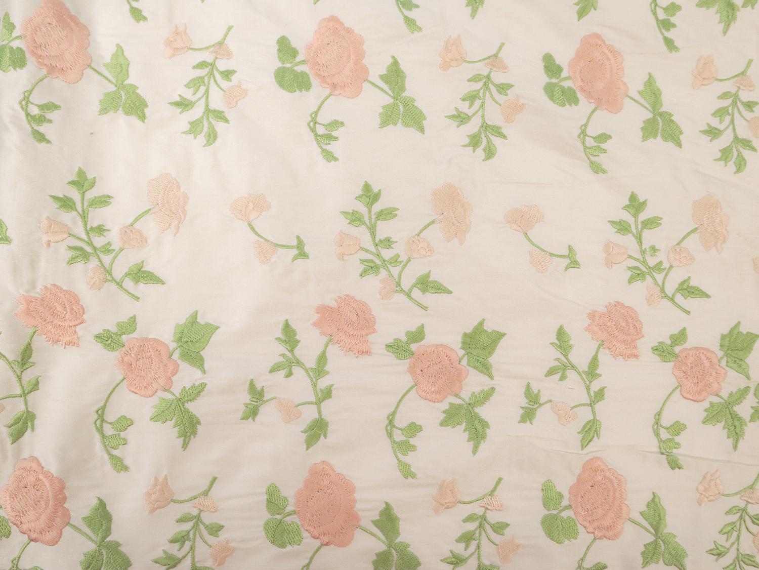 Embroidered Silk Shantung