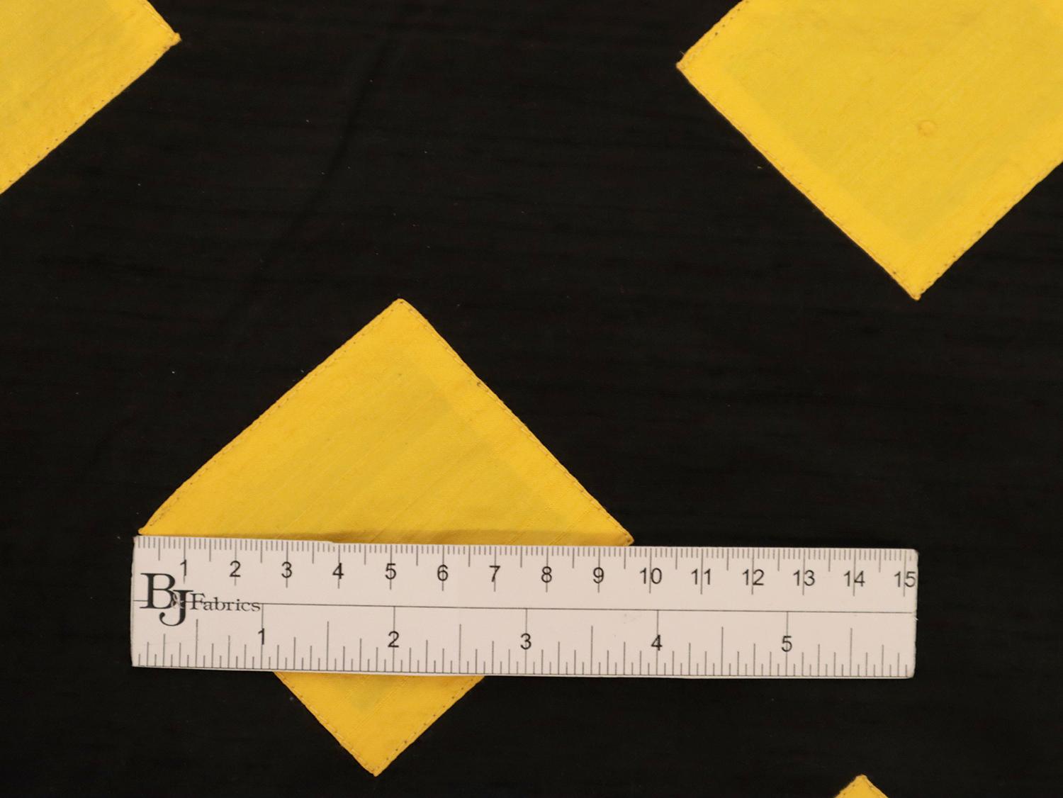 Color Block Appliqué Silk Shantung