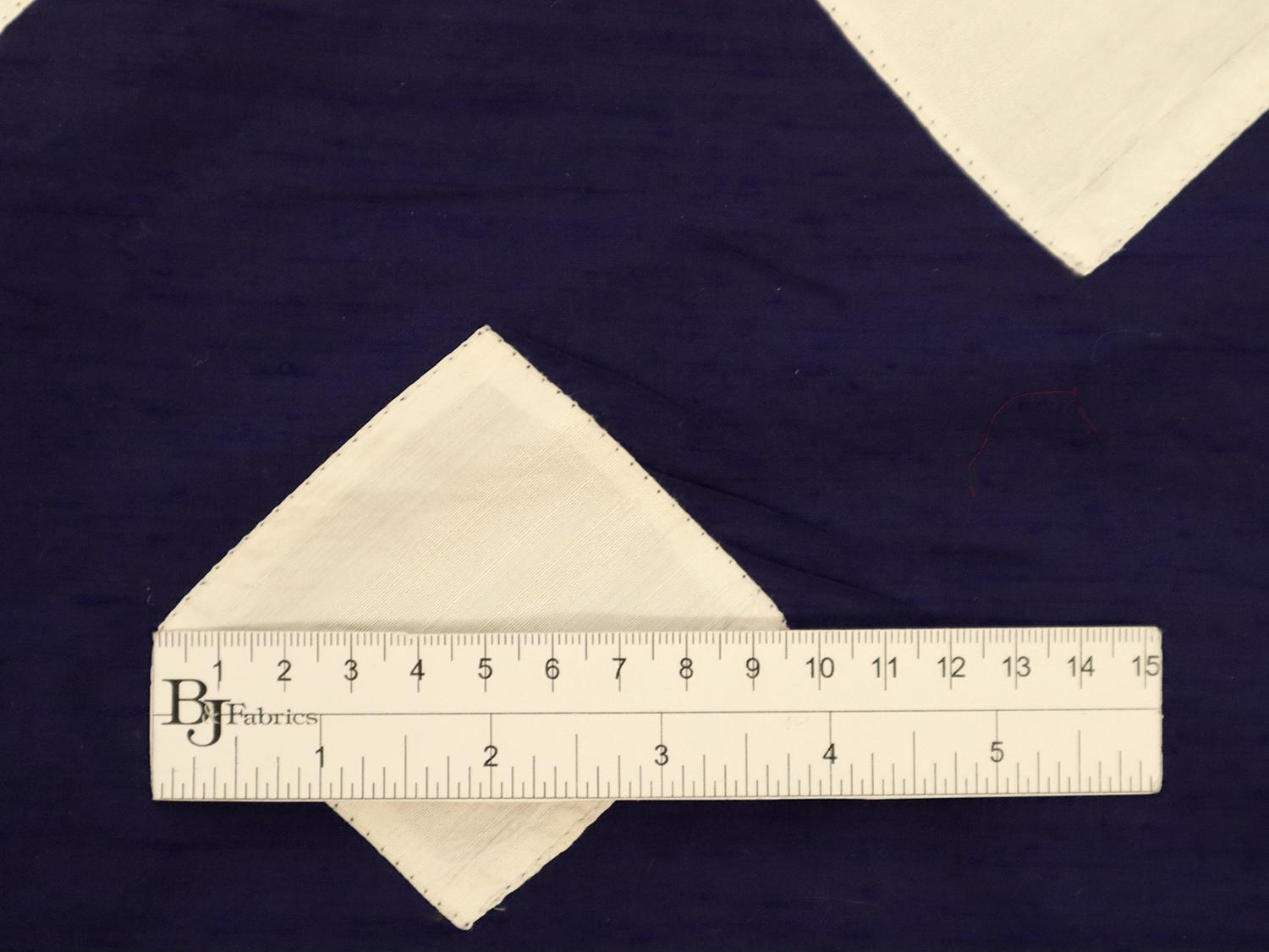 Color Block Appliqué Silk Shantung