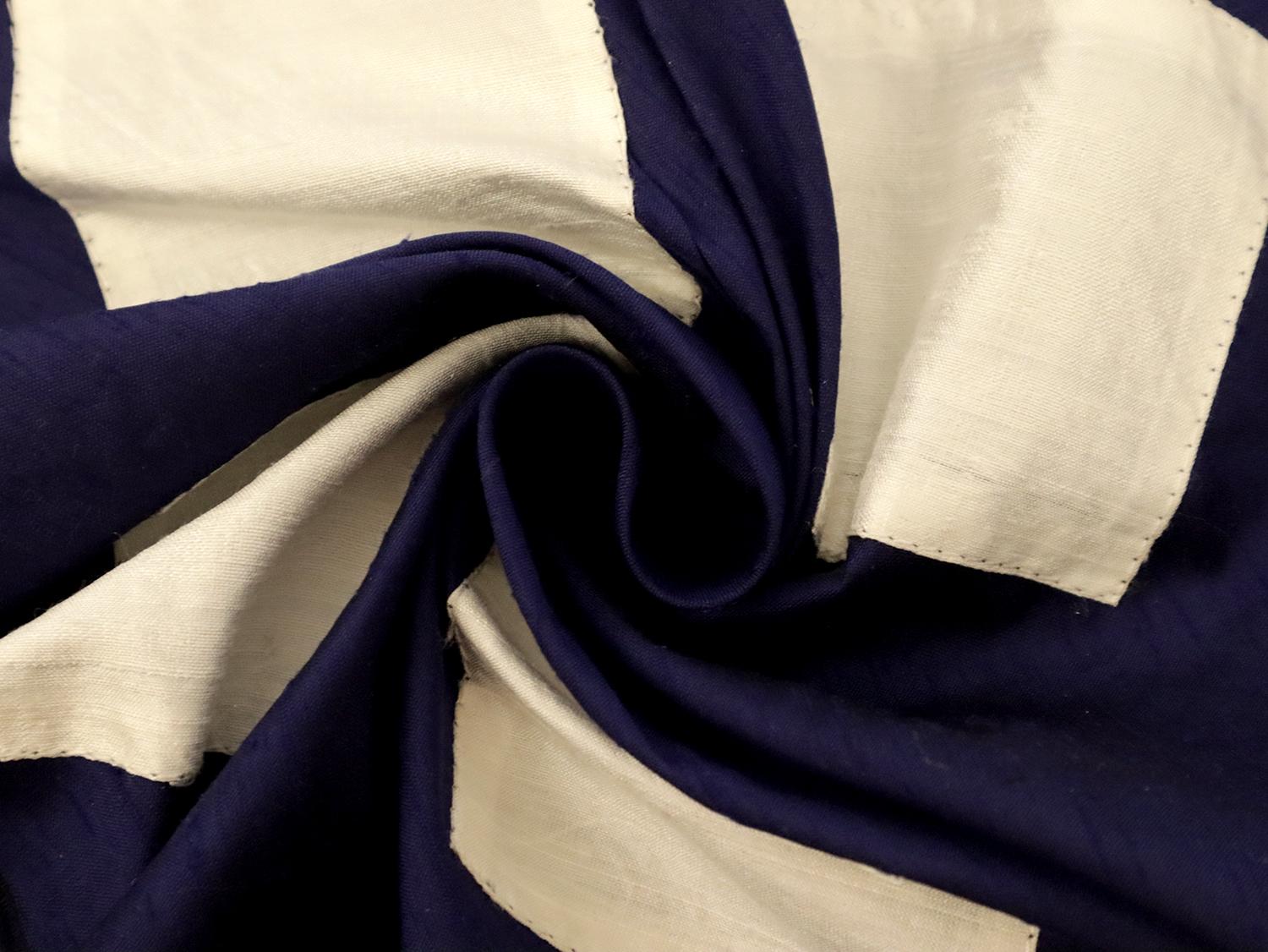 Color Block Appliqué Silk Shantung