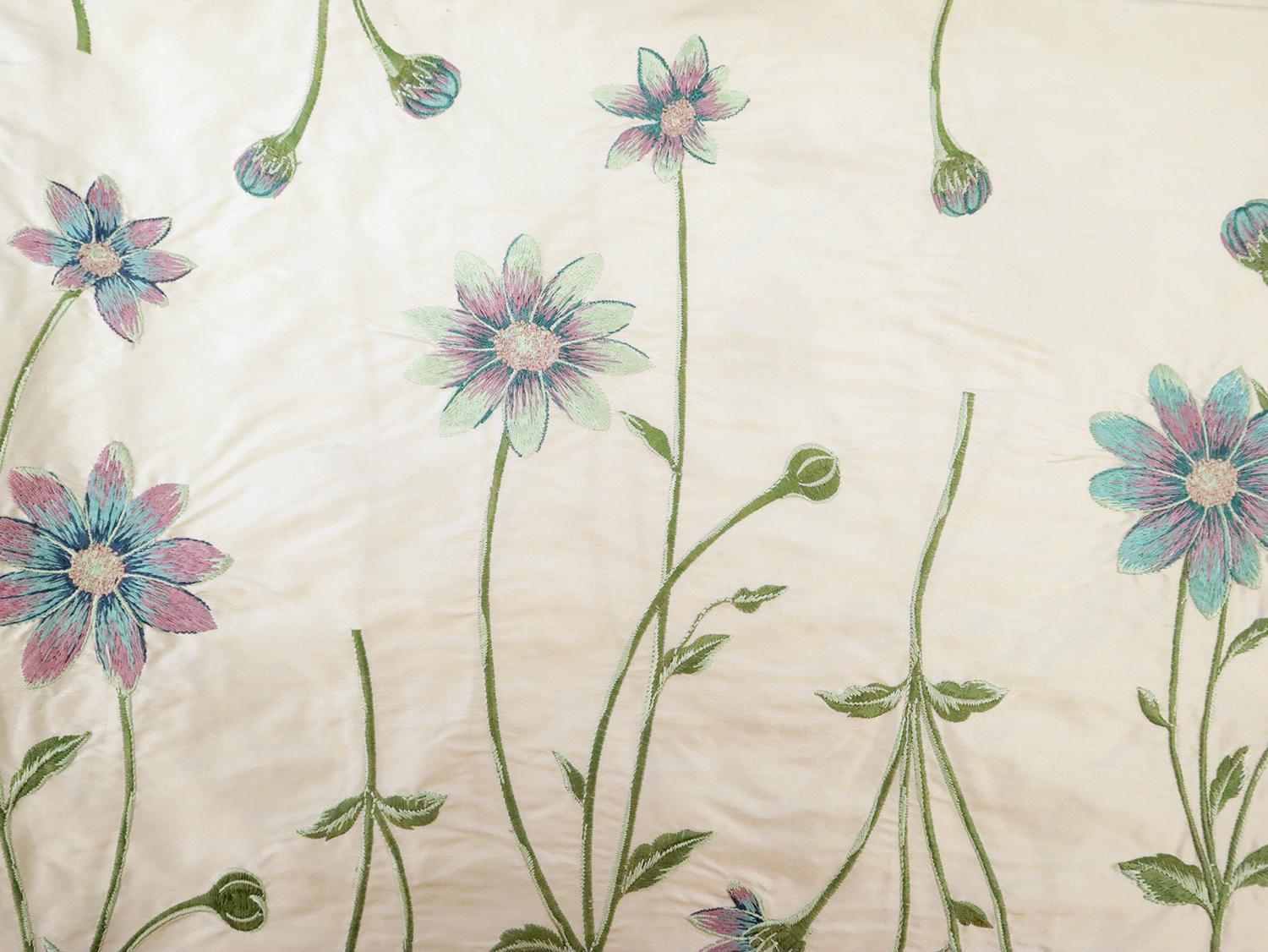 Embroidered Silk Shantung