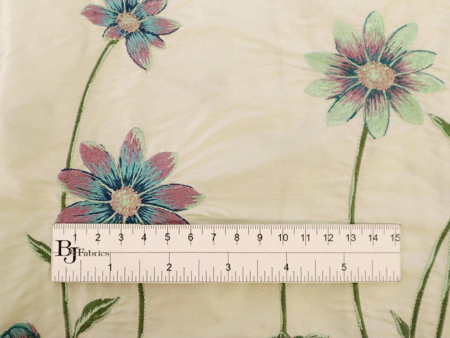 Embroidered Silk Shantung