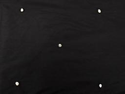 Embroidered Mirror on Silk Shantung in Midnight Navy