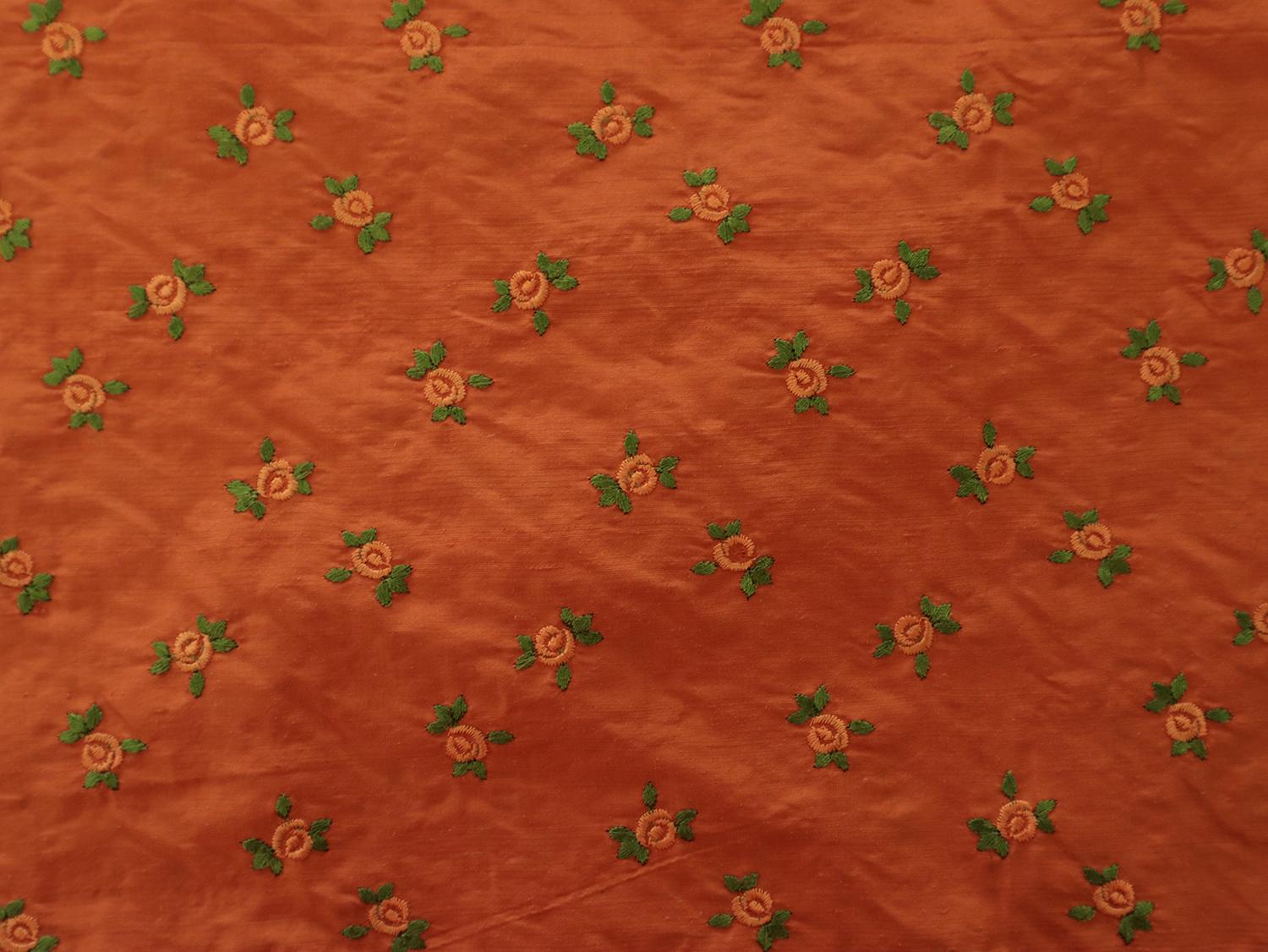 Embroidered Silk Shantung