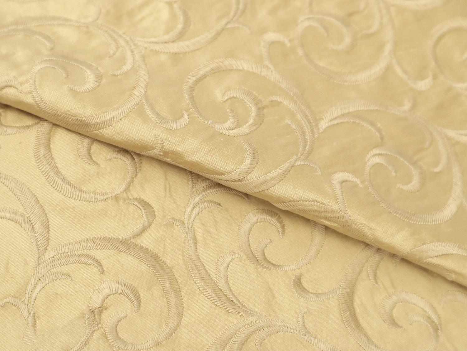 Embroidered Silk Shantung