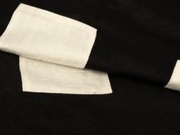 Color Block Appliqué Silk Shantung