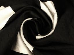 Color Block Appliqué Silk Shantung