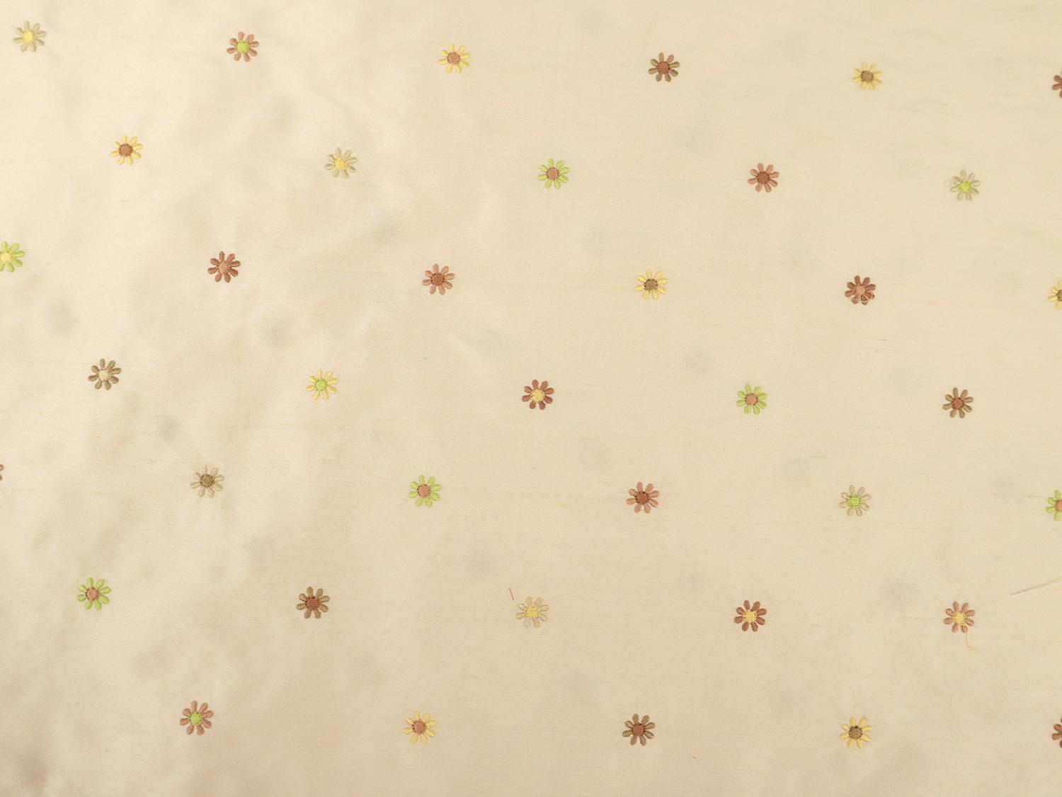 Embroidered Silk Shantung