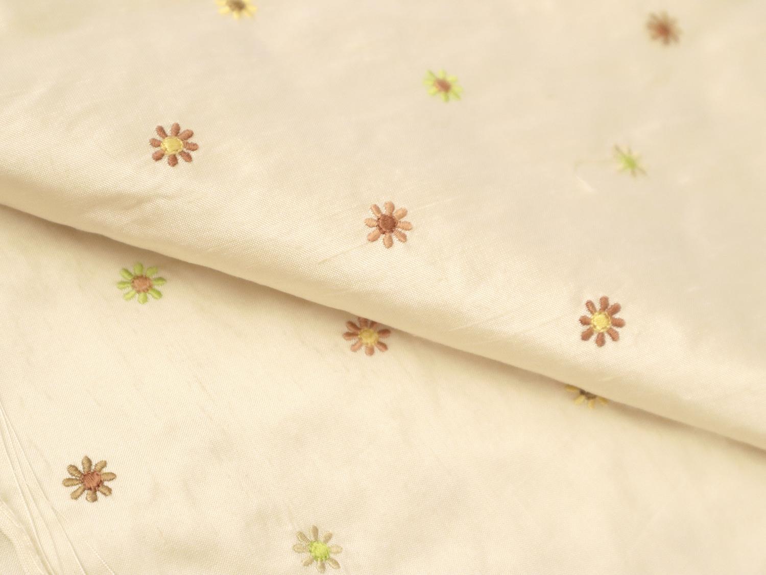 Embroidered Silk Shantung