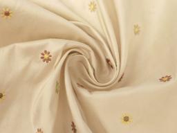 Embroidered Silk Shantung